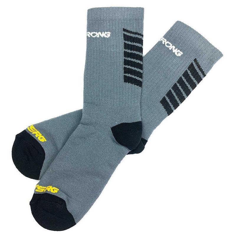 Stay Strong Chevron Socks-Grey