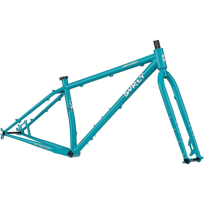 Surly Karate Monkey Frameset – 27.5″ Steel Lost at Sea Blue Medium