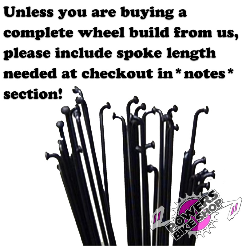 USA Brand Black Spokes (Pack of 28)