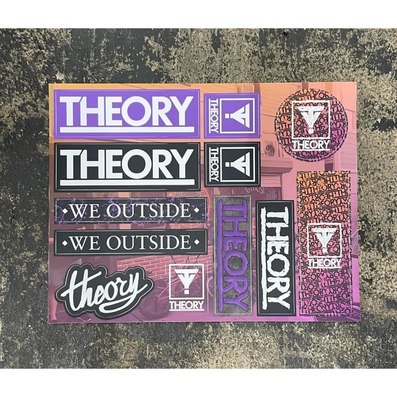 THEORY 8.5″ X 11″ STICKER SHEET