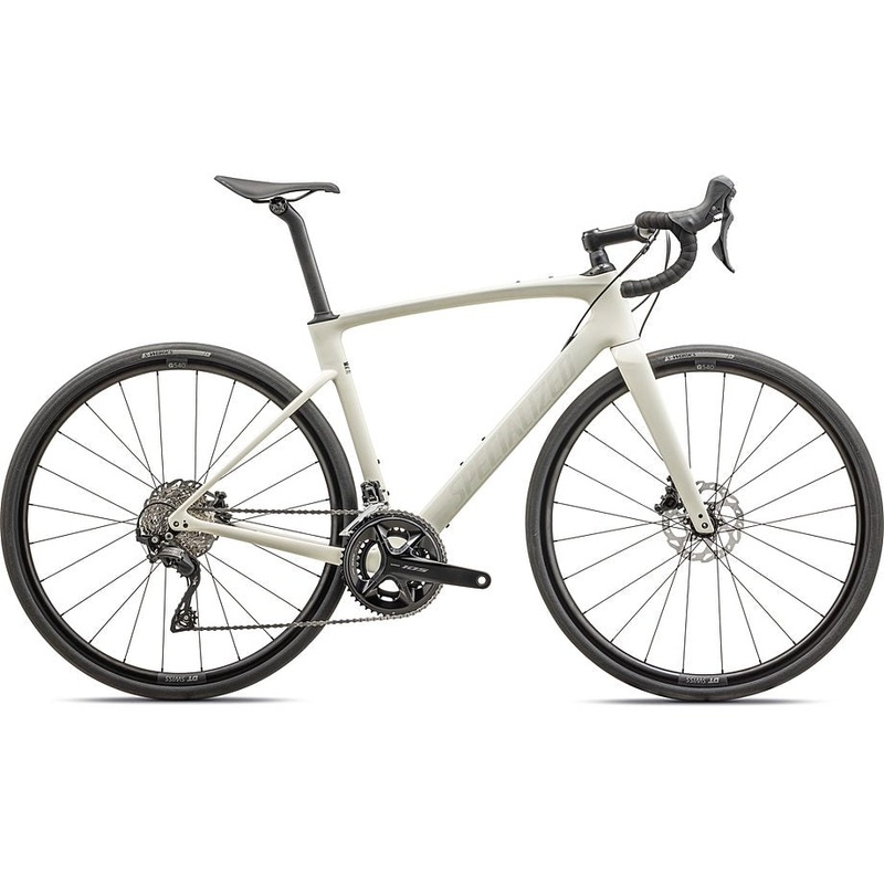 2025 Specialized roubaix sport 105 bike gloss birch/white mountains/abalone  49