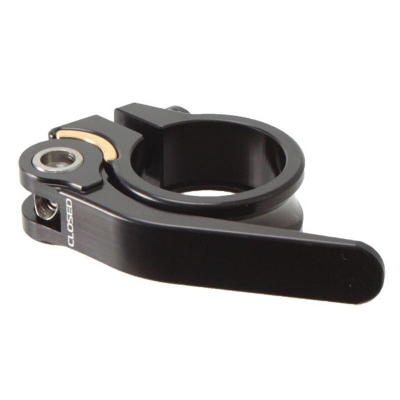 Chromag Seat QR Clamp 35mm Black | CNC Machined Aluminum, Brass Bushing, Secure Clamping, Lightweight Bike Seat Post Accessory