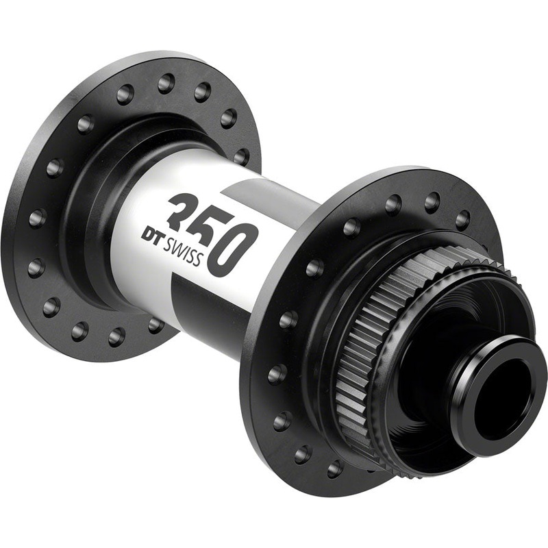 DT Swiss 350 Front Hub – 12 x 100mm Center-Lock Black 24H