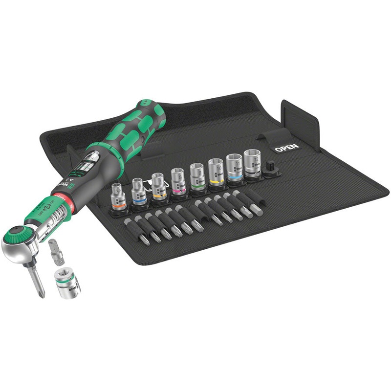 Wera Safe-Torque A 2 Torque Wrench Set 1 – 1/4″ Hexagonal 2-12 Nm 23Pieces