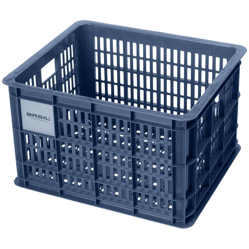 Basil Crate Basket – Medium 29.5L Recycled Plastic Bluestone