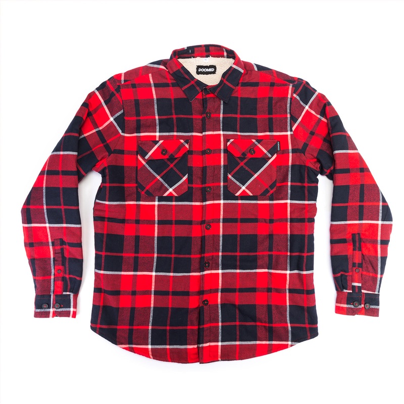 Doomed Plaid Lad Sherpa Shirt