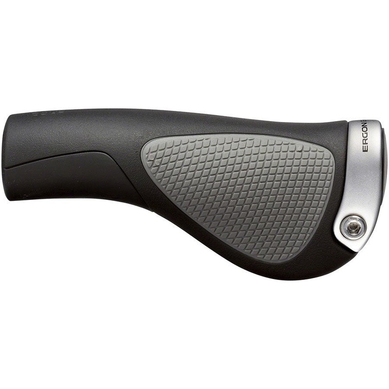 Ergon GP1 Grips – Black/Gray Lock-On Standard Large Pair