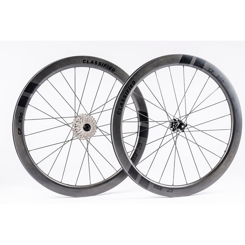 Classified Powershift RF50 Carbon Tubeless 700c Wheelset w/ 11 Speed Powershift Set (11-32T)
