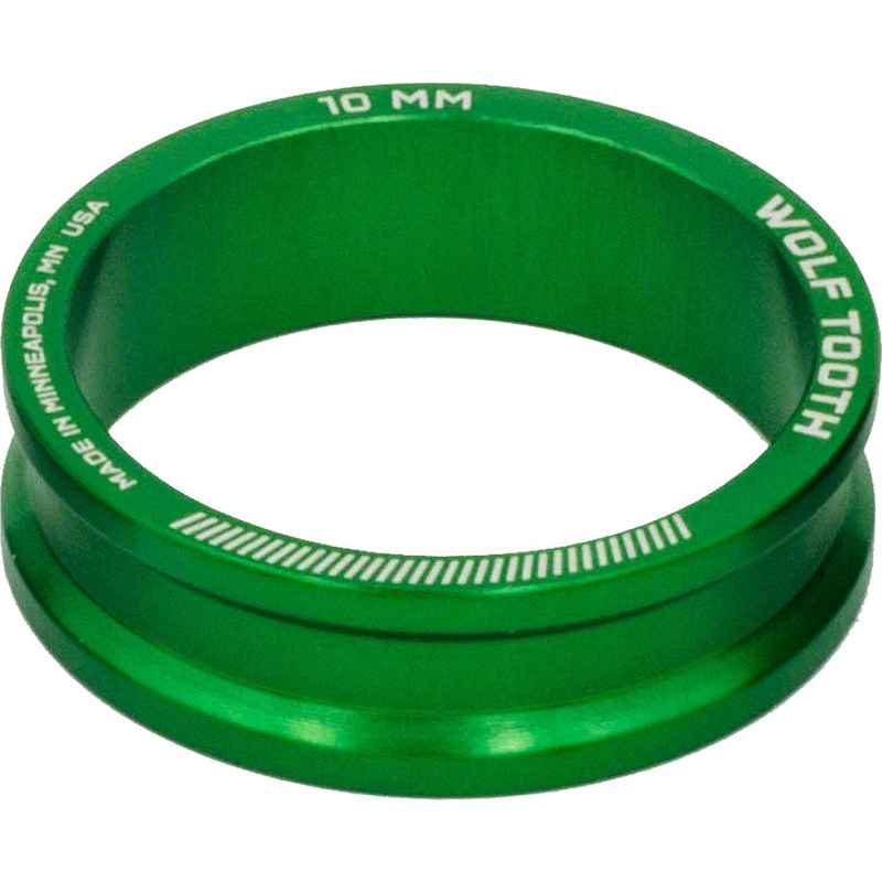 Wolf Tooth Headset Spacer 5 Pack 10mm Green