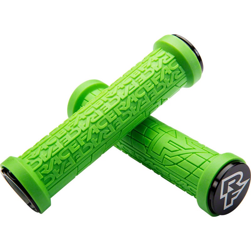 RaceFace Grippler Grips Green Lock-On 33mm Flangeless Bicycle Grip Double Lock