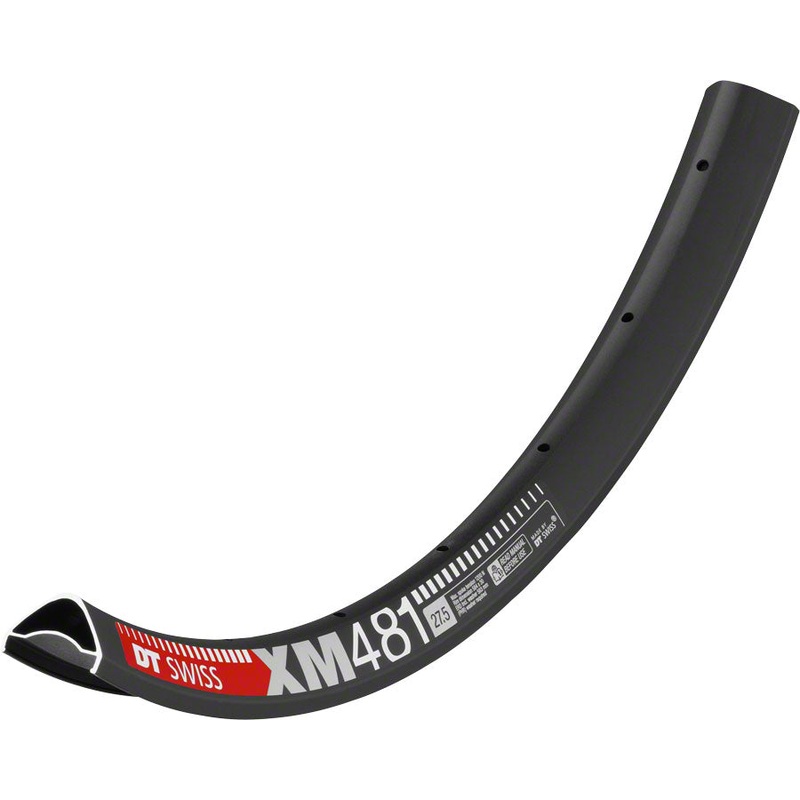 DT Swiss XM 481 27.5″ Tubeless-Ready Disc Rim 32h Black, Includes Squorx Nipples