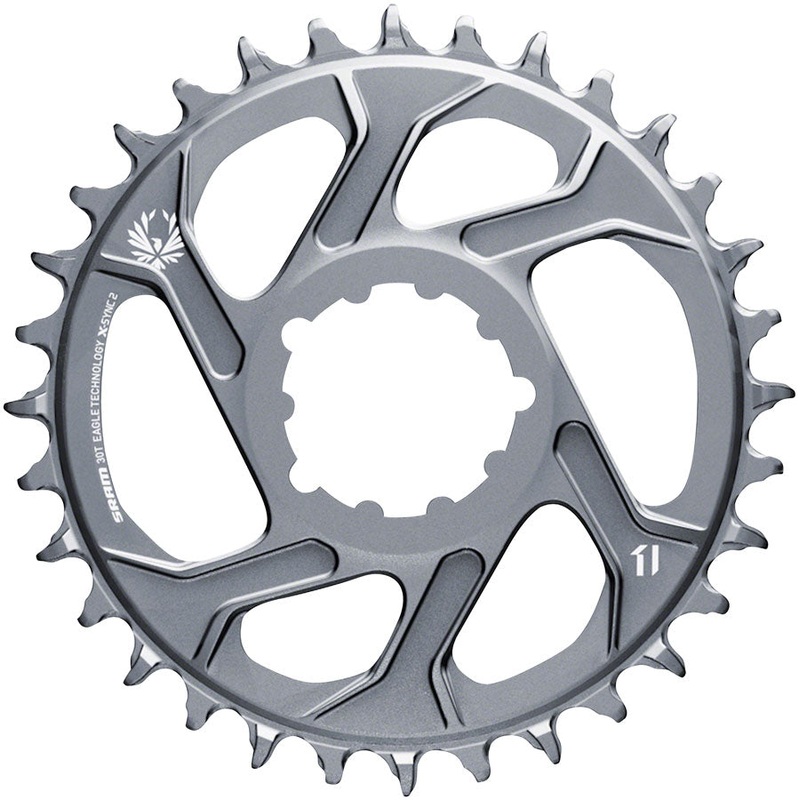 SRAM X-Sync 2 Eagle Direct Mount Chainring – 30 Tooth, 3mm Boost Offset, 12-Speed, Polar Grey
