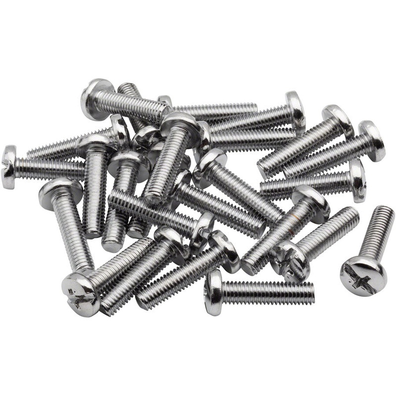 BikeFit Cleat Screws, 25-Pack, 20mm, Universal / Look / Shimano Compatible, 4mm Hex, M5 X 0.8