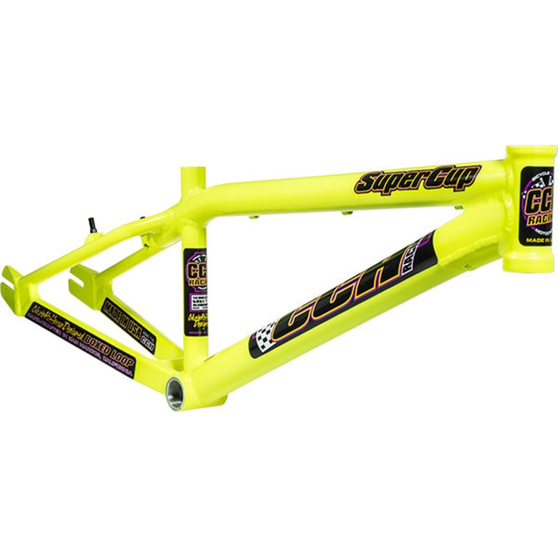CCH Super Cup Aluminum BMX Race Frame-Fluorescent Yellow