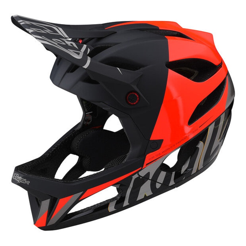 Troy Lee Designs Stage MIPS Full Face Helmet – Nova – Glo Red – 2023