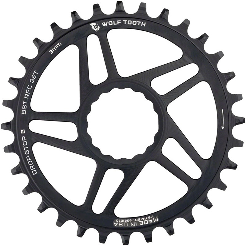 Wolf Tooth Direct Mount Chainring – 32t, RaceFace/Easton CINCH Direct Mount, Drop-Stop B, For Boost Cranks, 3mm Offset,
