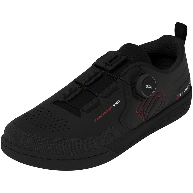Five Ten Freerider Pro BOA Flat Shoes – Mens Core Black/Red/FTWR White 14