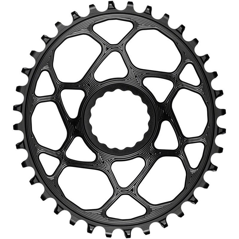absoluteBLACK Oval Narrow-Wide Direct Mount Chainring – 36t CINCH Direct Mount 6mm Offset BLK