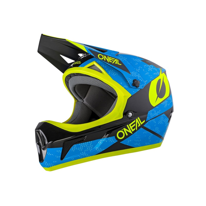 O’Neal Sonus Deft Full Face Helmet – Blue-Neon Yellow