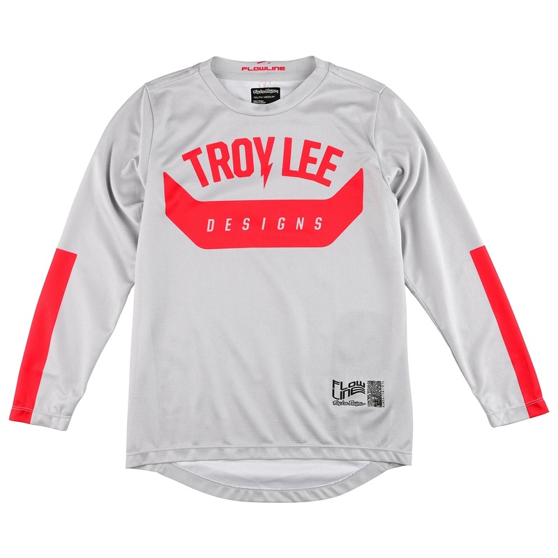 Troy Lee Designs Flowline Long Sleeve MTB Jersey – Youth – Aircore – Cement