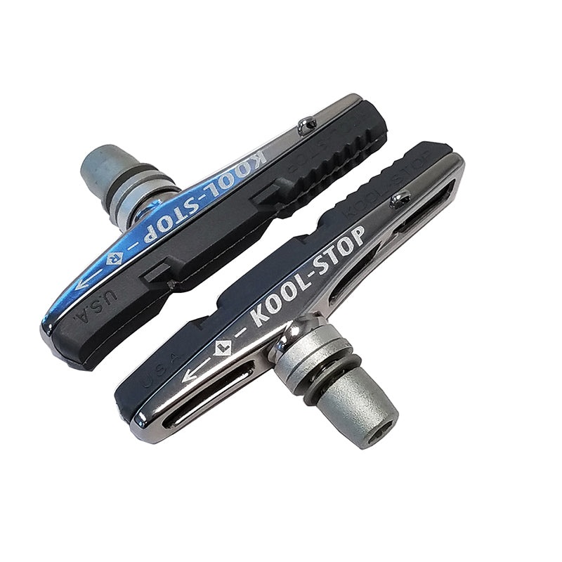 V-Type2 Threaded Brake Pads 1 Pair 70mm E-Bike Grey KoolStop Offset