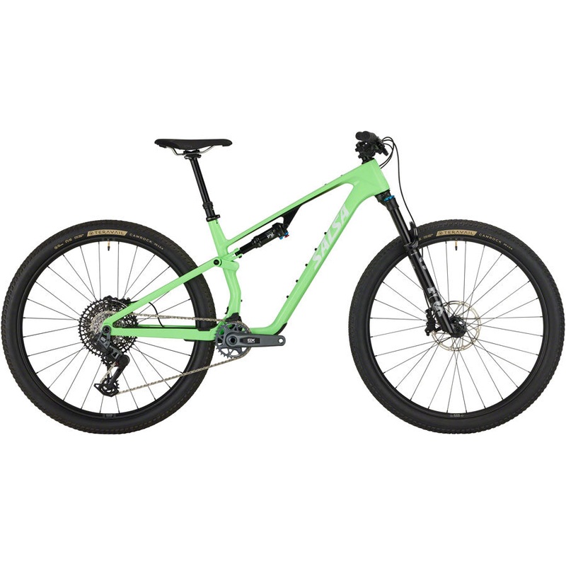 Salsa Spearfish C Deluxe GX AXS Transmission Bike – 29″, Carbon, Citrus Green, X-Small