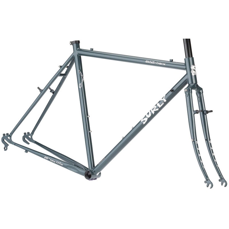 Surly Cross-Check Frameset – 700c Steel BlueGreenGray 62cm