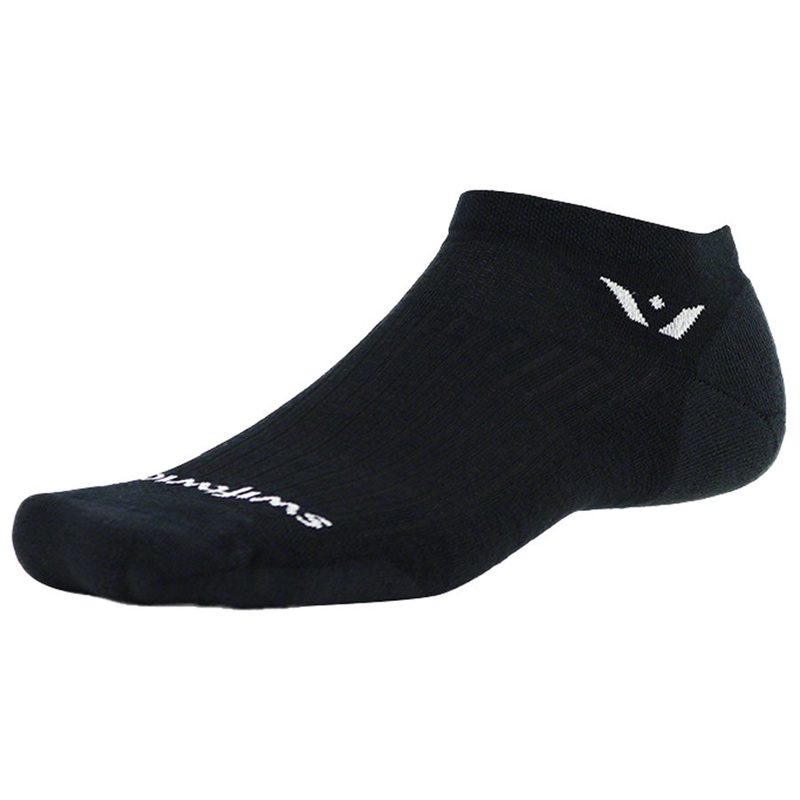 Swiftwick Pursuit No Show Socks – Black Small
