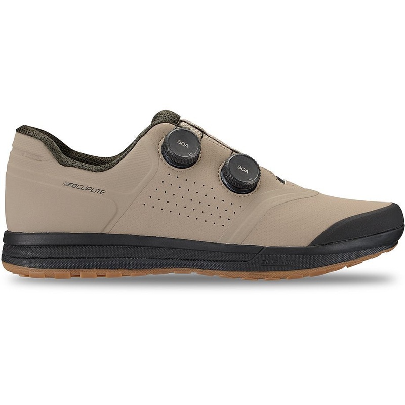 Specialized 2fo cliplite shoe taupe/dark moss green 43