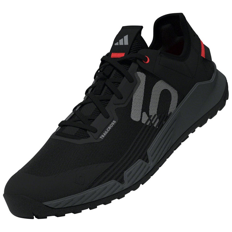 Five Ten Trailcross LT Flat Shoes – Mens Core Black/Gray Two/Solar Red 10.5