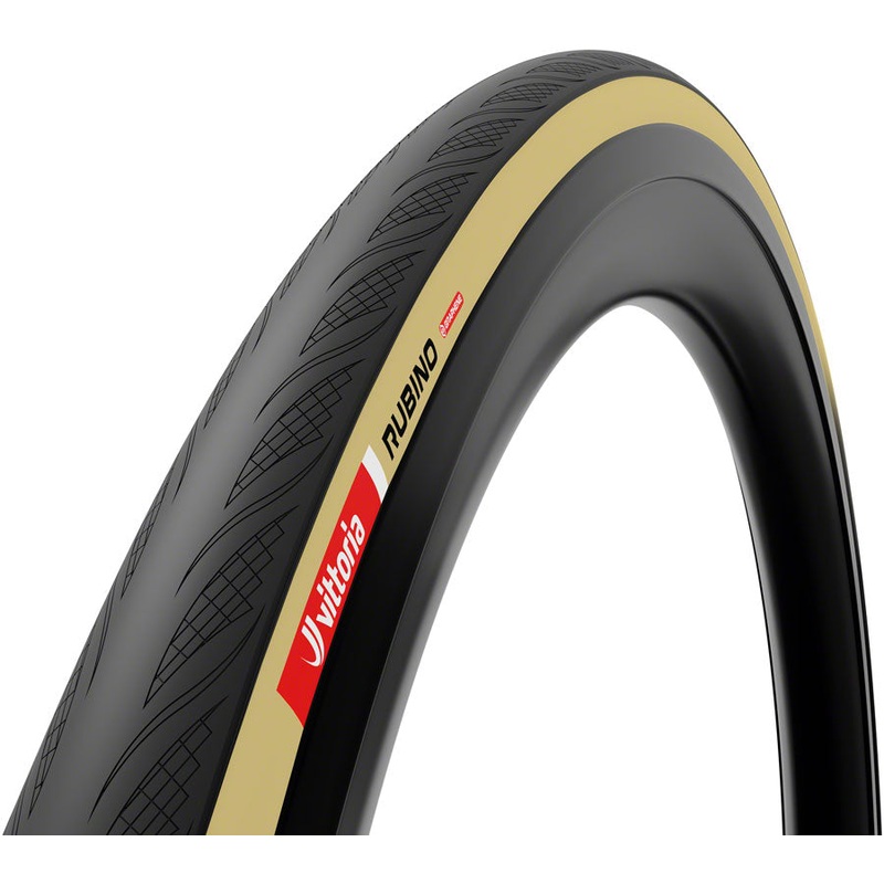 Vittoria Rubino V Tire – 700 x 30 Clincher Folding BLK/Tan 1C Graphene + Silica G2.0