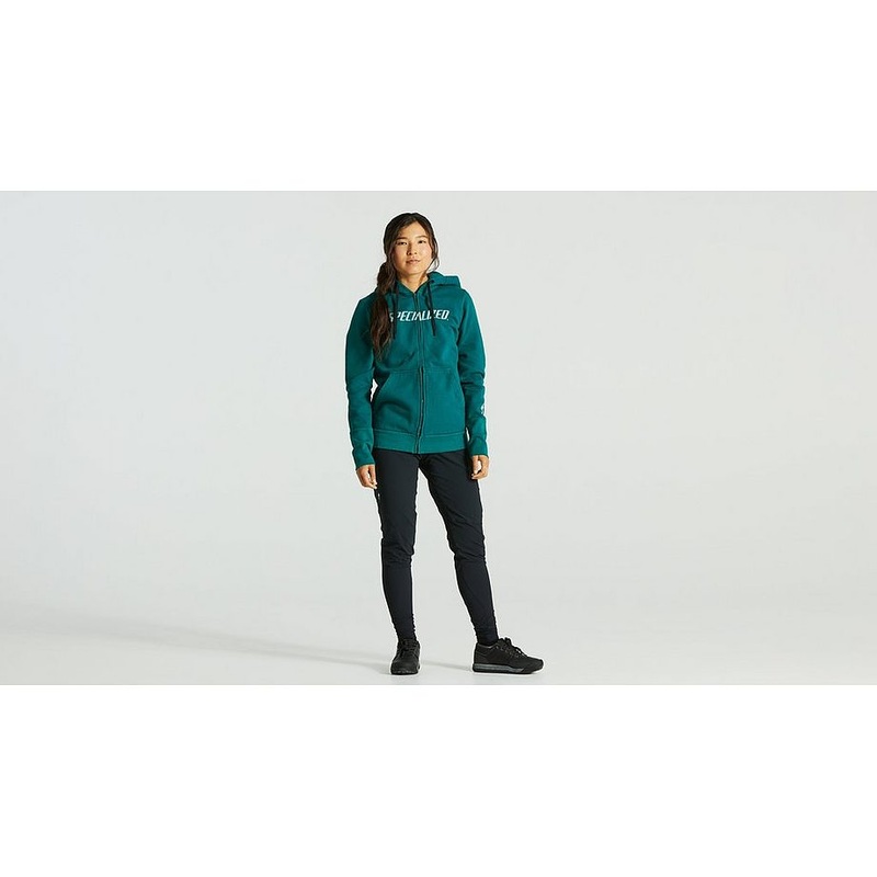 Specialized legacy wordmark zip-up hoodie wmn tropical teal xl