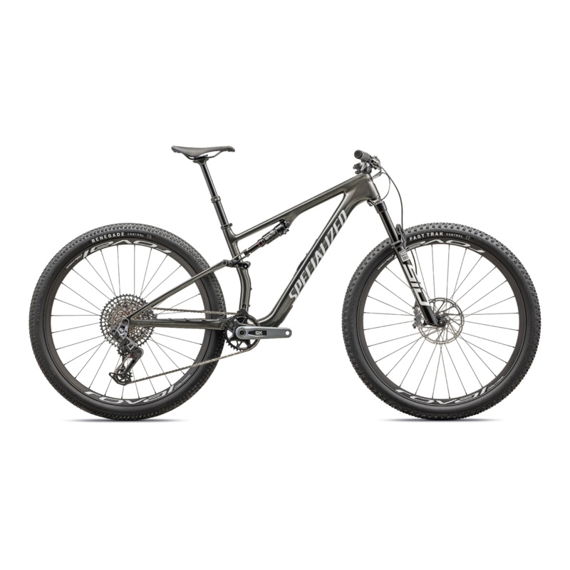 2024 Specialized EPIC 8 Expert Mountain Bike – X-Small, Gloss Carbon/Black Pearl White