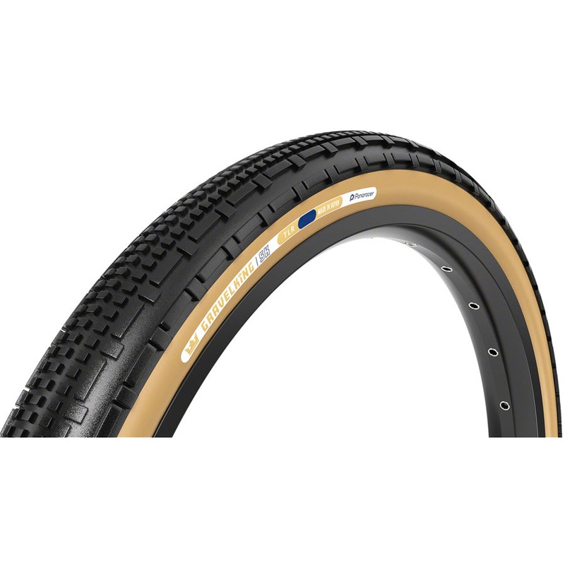 26×2.10 Panaracer GravelKing SK Folding Tubeless Ready Tire – Black w/ Brown Sidewall