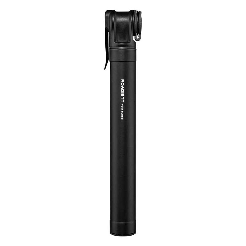 Topeak Roadie TT Mini Pump – 160psi Twin Turbo 195mm Black