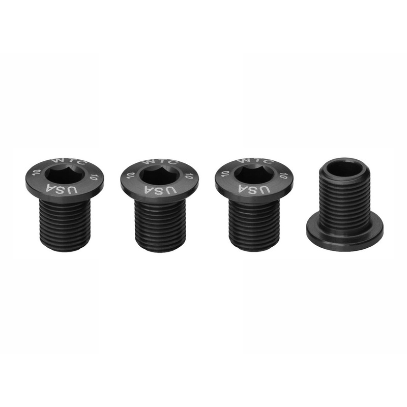 Wolf Tooth Components Chainring Bolt Set – M8 Threaded Direct – Black
