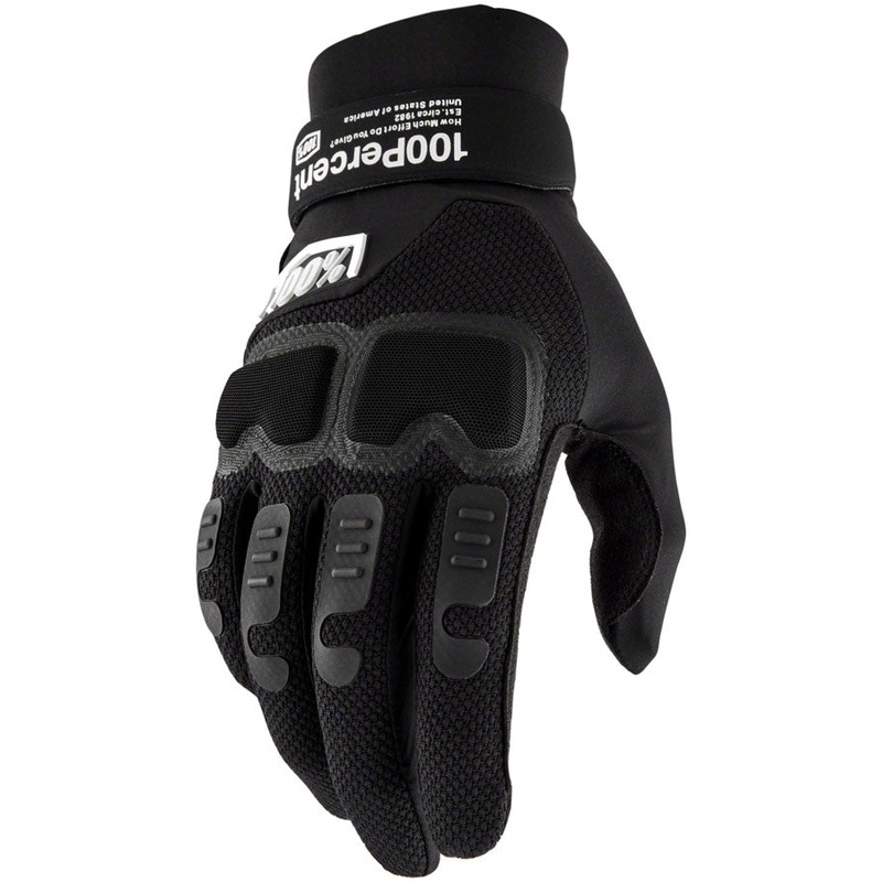 100% Langdale Gloves – Black, Full Finger, Men’s, X-Large