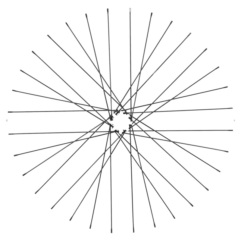 System Aluminum Straight-Pull Spokes – Single Wheel – Black for Colored Hubs