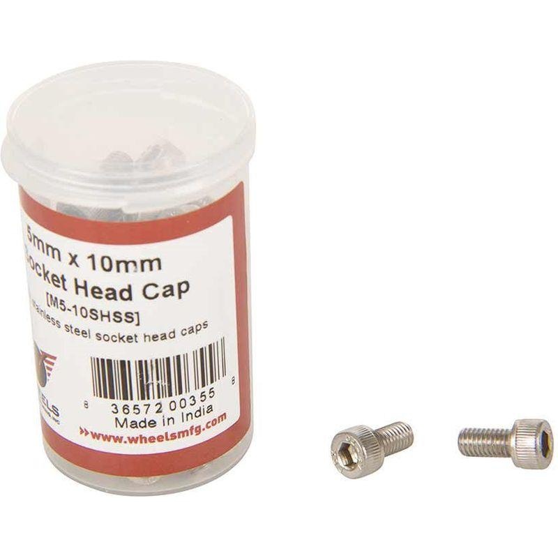Wheels Manufacturing M5 X 10mm Socket Head Cap Screw Stainless Steel Bottle/50