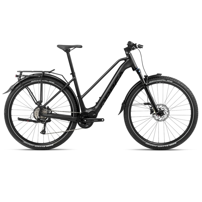 2024 Orbea KEMEN MID SUV 40 Trekking Urban E-Bikes – Large, Metallic Night Black (Matte-Gloss)
