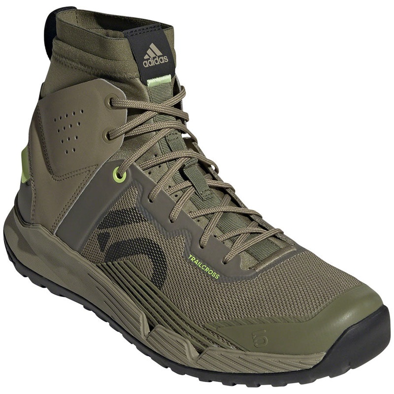 Five Ten Trailcross Mid Pro Flat Shoes – Men’s, Orbit Green/Core Black/Pulse Lime, 11