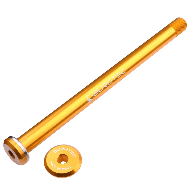 Burgtec Santa Cruz Rear Axle 12×168.5mm – Bullion Gold