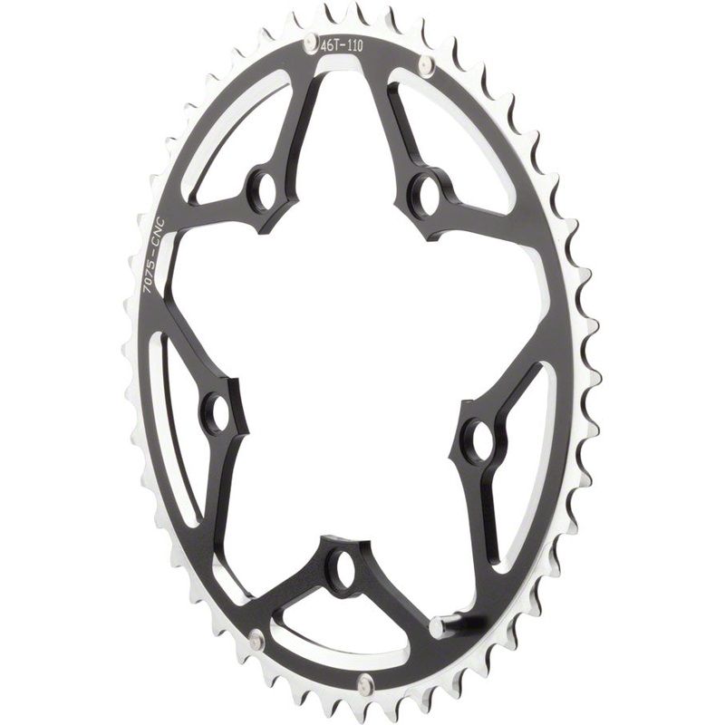 Dimension Multi Speed Chainring – 48T, 110mm BCD, Outer, Black