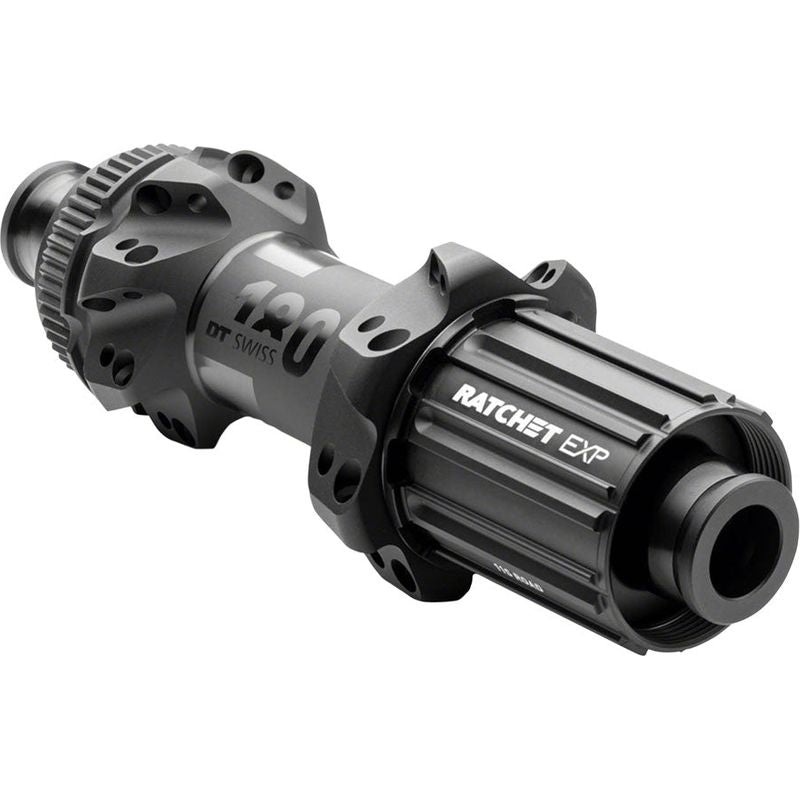 DT Swiss 180 EXP Rear Hub – 12 x 142mm Center-Lock HG 11 Road Black 28H Straight Pull 36pt