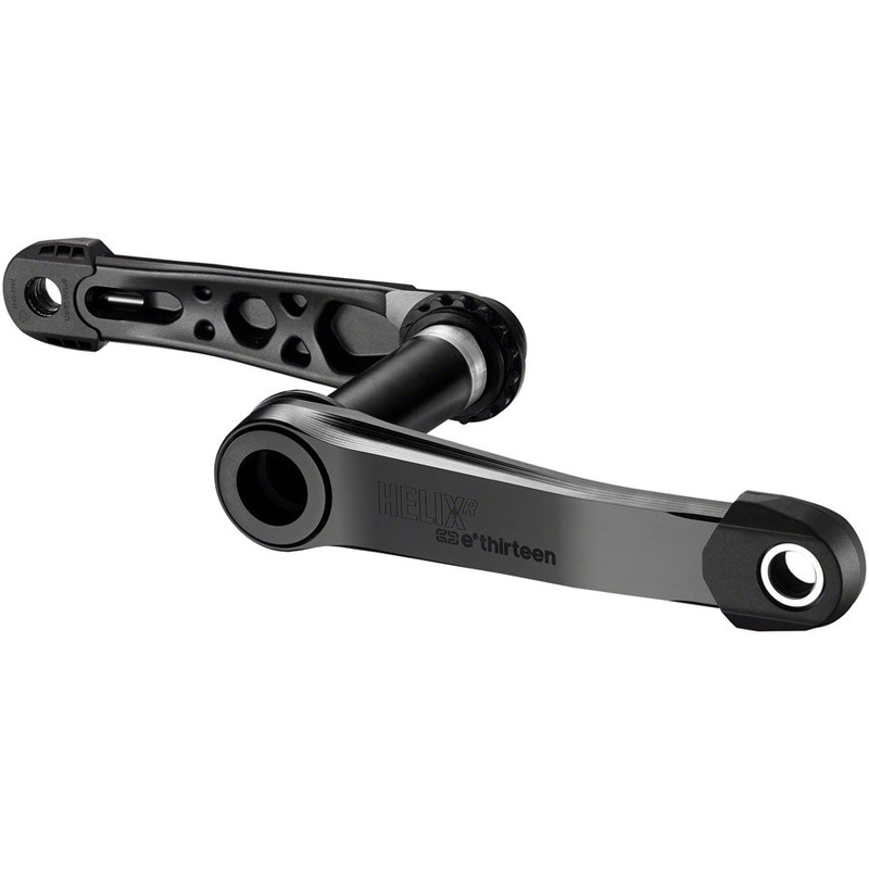 e*thirteen Helix R Crankset – 165mm, 73mm, 30mm Spindle with e*thirteen P3 Connect Interface, Black