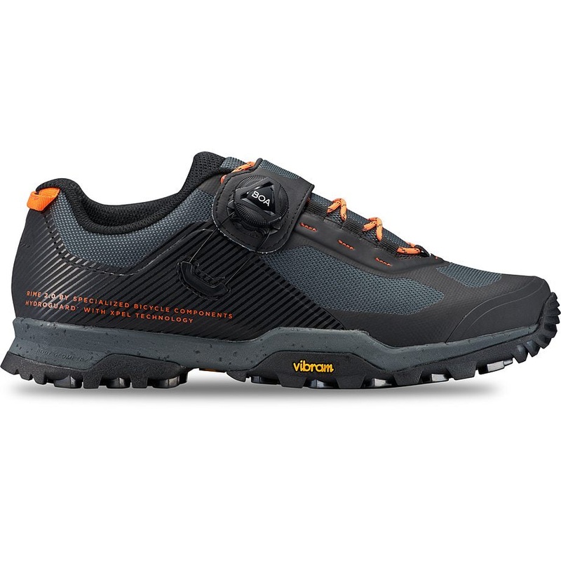Specialized rime 2.0 hydroguard shoe black/cast battleship/blaze 36