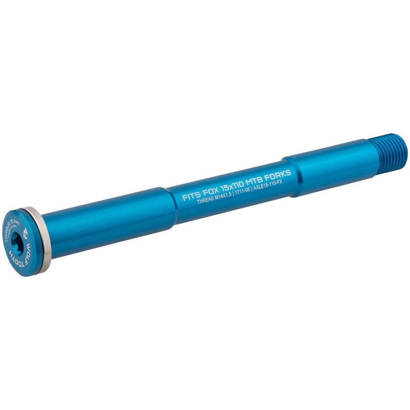 Wolf Tooth Front Thru Axle – FOX 15x110mm – Blue