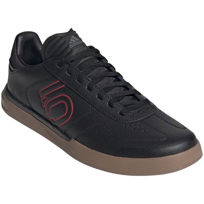Five Ten Sleuth DLX PU Flat Shoes – Mens Core Black / Scarlet / Gum M2 6