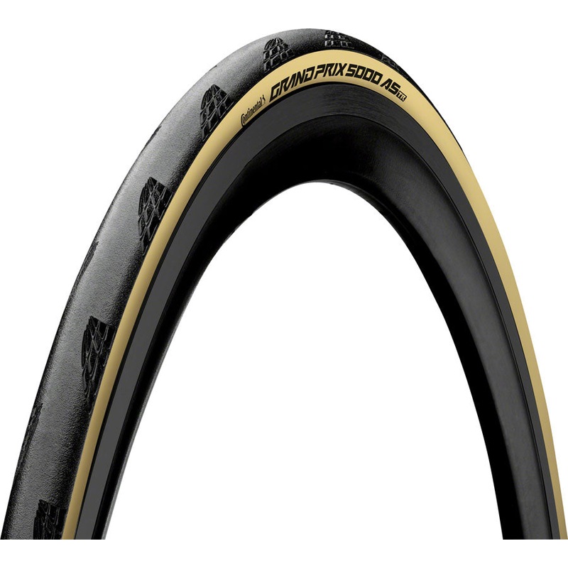 Continental Grand Prix 5000 All Season TR Tire – 700 x 35 Tubeless Folding BLK/Cream BLKChili Vectran Breaker LazerGrip