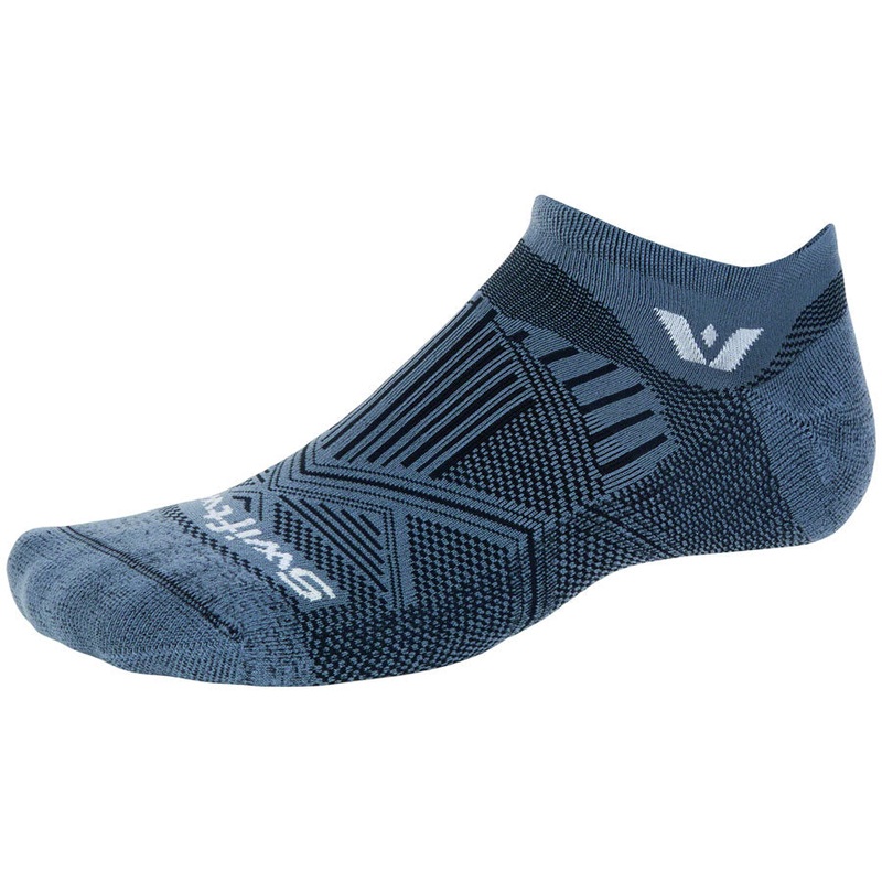 SwiftWick Aspire No Show Socks – Denim Large
